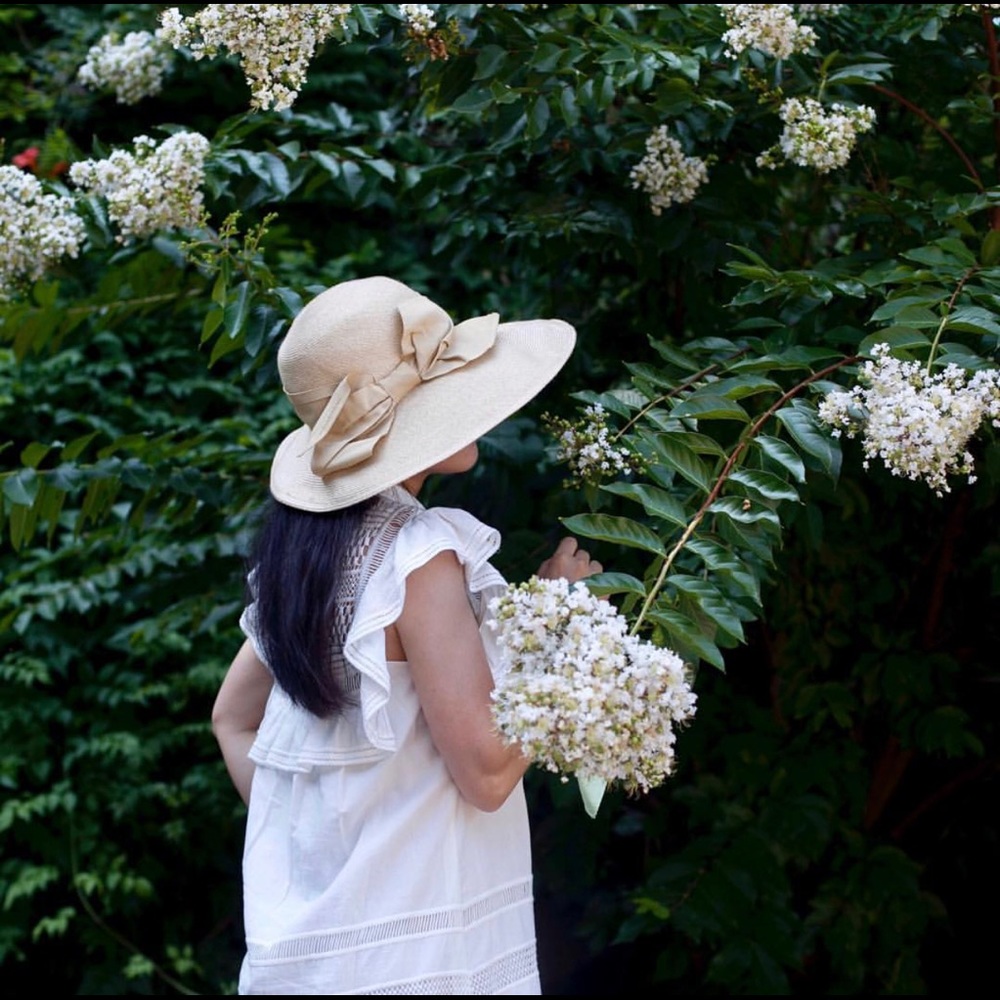 Aqua Foldable/Packable Straw Hat - image 8